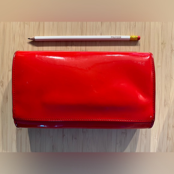 Tory Burch Red Patent Leather Crossbody Purse - Picture 2 of 4